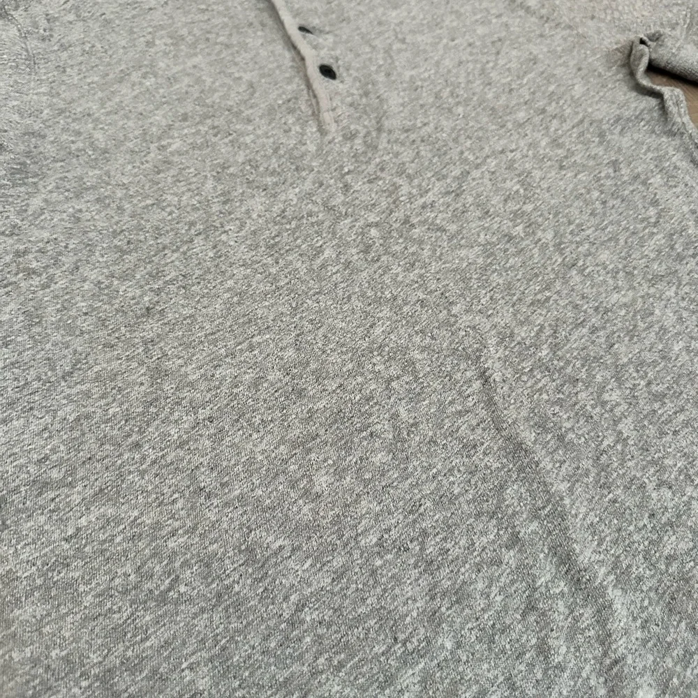 J. Crew Men's Gray Short Sleeve Henley
